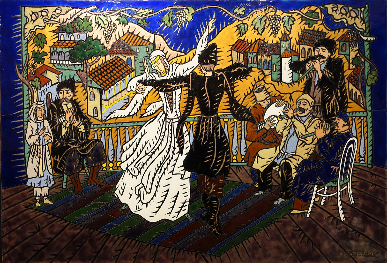 Серия "Старый Тбилиси, 1983-2009. Зураб Церетели. Перегородчатая эмаль. Музей-мастерская, Б. Грузинская, 15. Москва. Россия.