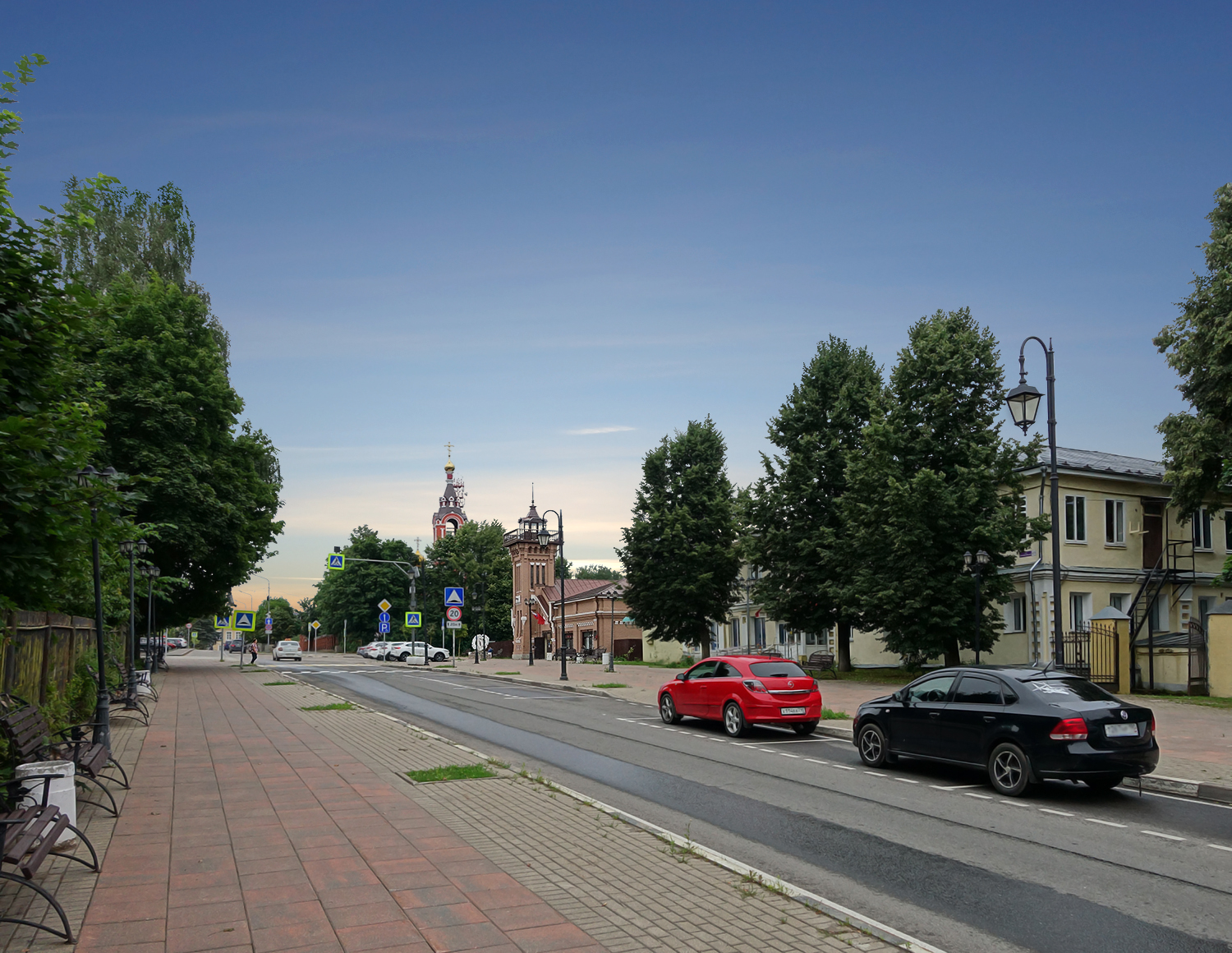 Исторический центр Талдома. Россия.