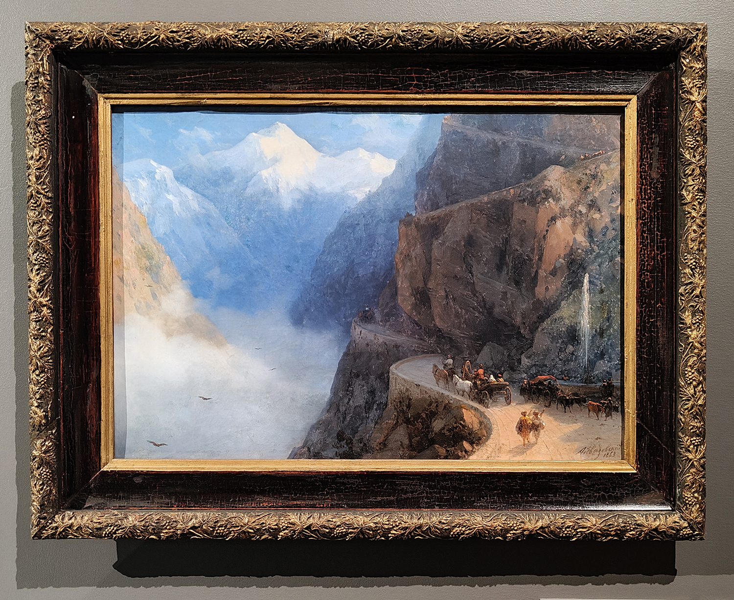 Дорога от Млета в Гудаур. Холст, масло, И.К. Айвазовский, 1868.